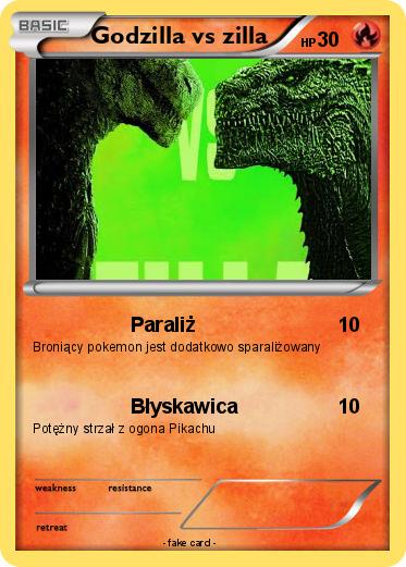 Pokemon Godzilla vs zilla