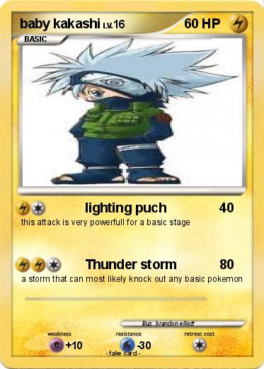 Pokemon baby kakashi
