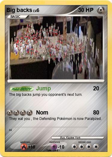 Pokemon Big backs