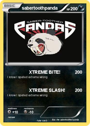 Pokemon sabertoothpanda