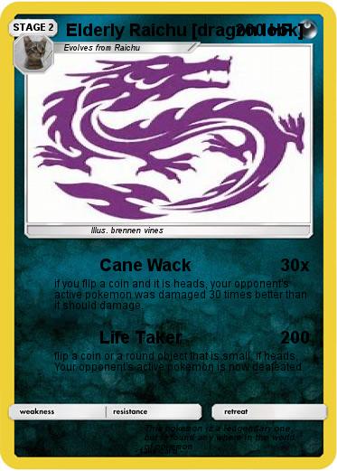 Pokemon Elderly Raichu [dragon look]