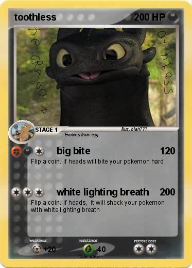 Pokemon toothless