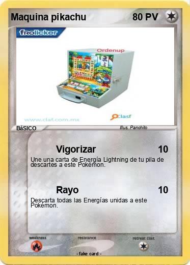 Pokemon Maquina pikachu