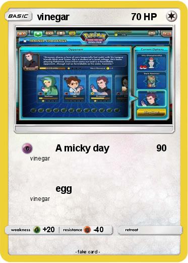 Pokemon vinegar