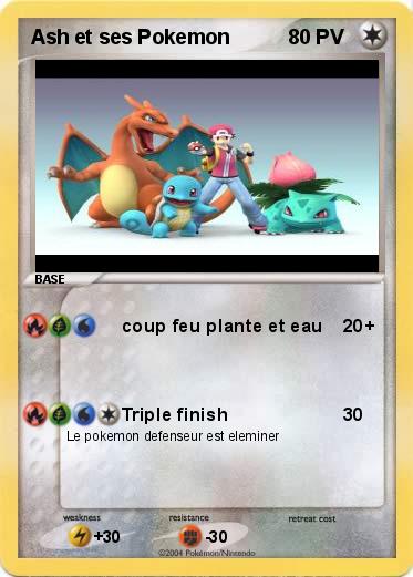 Pokemon Ash et ses Pokemon