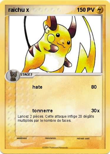 Pokemon raichu x