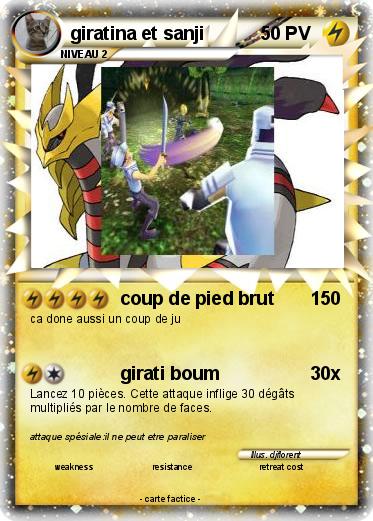 Pokemon giratina et sanji