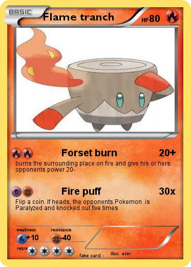 Pokemon Flame tranch