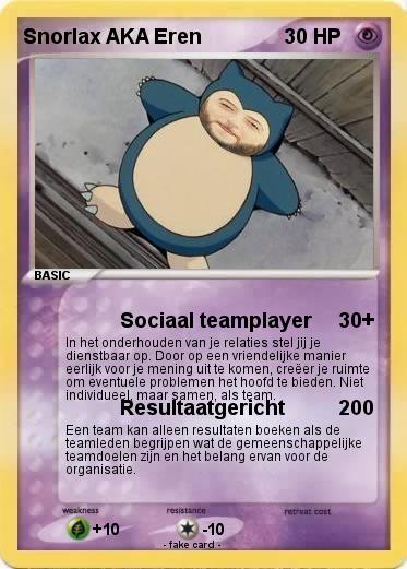 Pokemon Snorlax AKA Eren