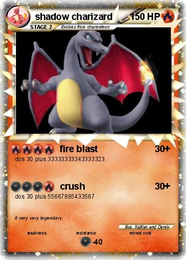 Pokemon shadow charizard