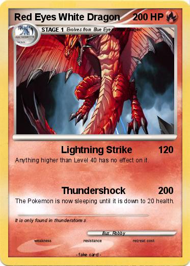 Pokemon Red Eyes White Dragon