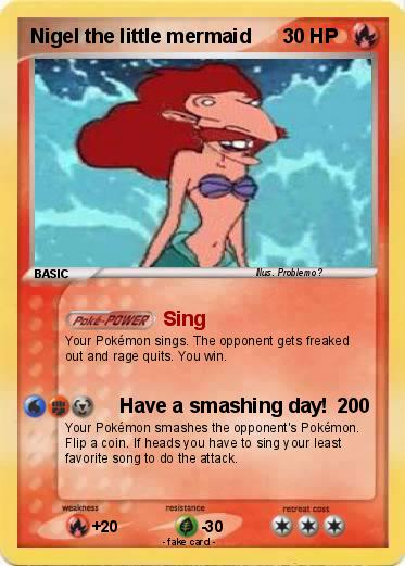 Pokemon Nigel the little mermaid