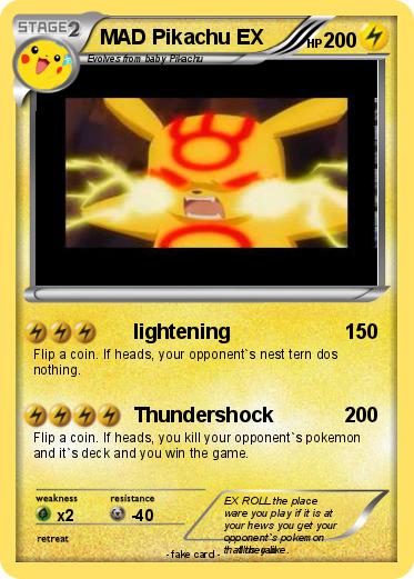 Pokemon MAD Pikachu EX