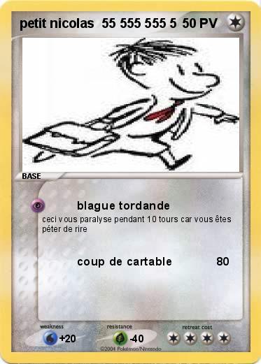Pokemon petit nicolas  55 555 555 5