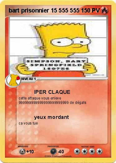 Pokemon bart prisonnier 15 555 555