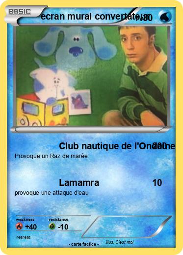 Pokemon ecran mural convertateur