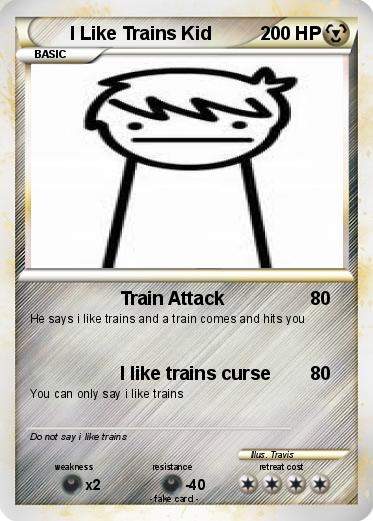 Pokemon I Like Trains Kid