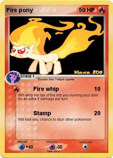 Pokemon Fire pony