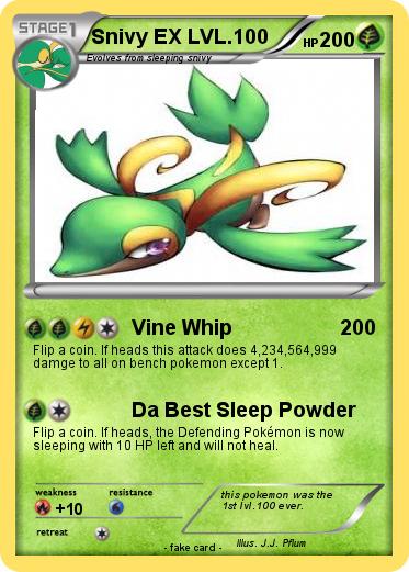 Pokemon Snivy EX LVL.100