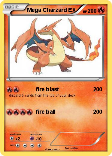 Pokemon Mega Charzard EX