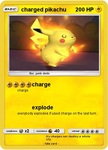 Pokemon charged pikachu