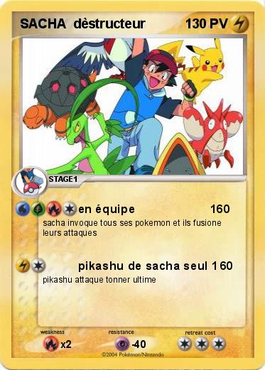 Pokemon SACHA  dèstructeur