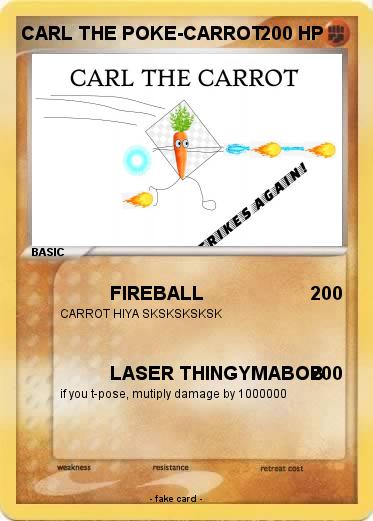 Pokemon CARL THE POKE-CARROT