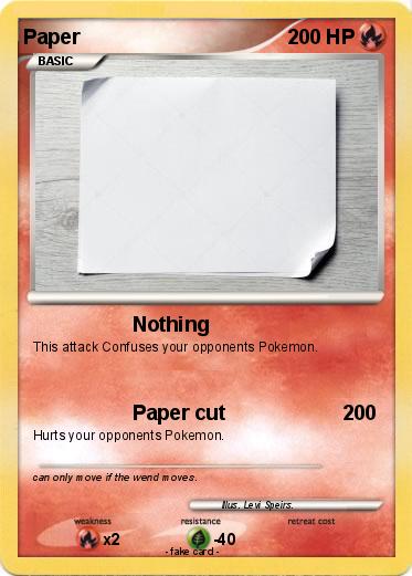 Pokemon Paper