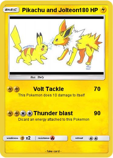 Pokemon Pikachu and Jolteon