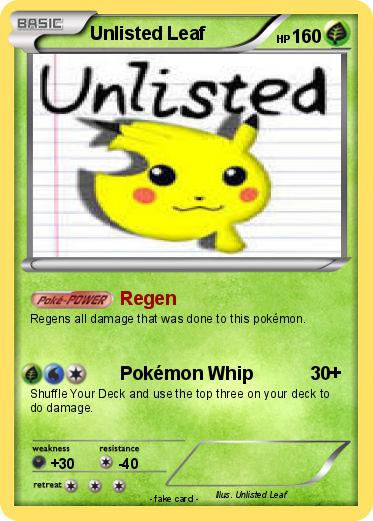 Pokemon Unlisted Leaf