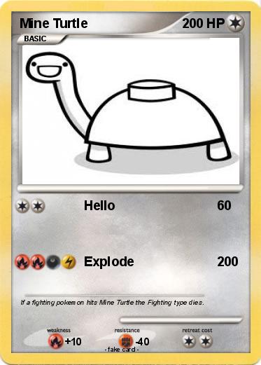 Pokemon Mine Turtle
