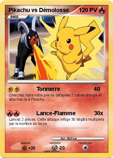 Pokemon Pikachu vs Démolosse
