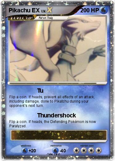 Pokemon Pikachu EX