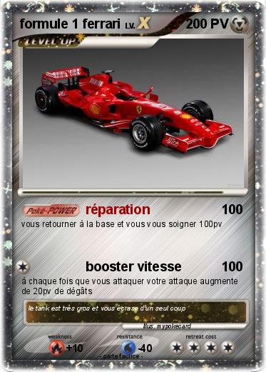 Pokemon formule 1 ferrari
