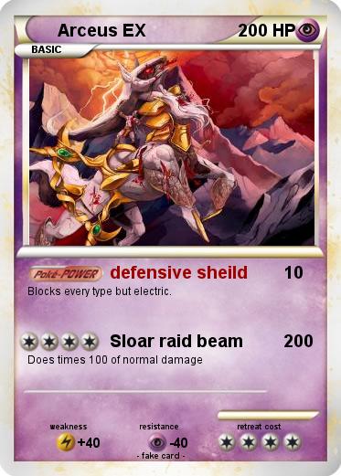 Pokemon Arceus EX