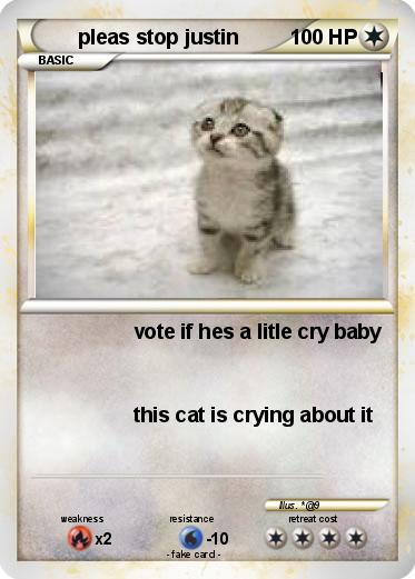 Pokemon pleas stop justin
