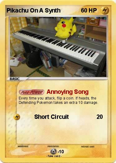 Pokemon Pikachu On A Synth