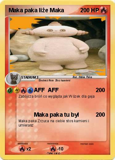 Pokemon Maka paka liże Maka