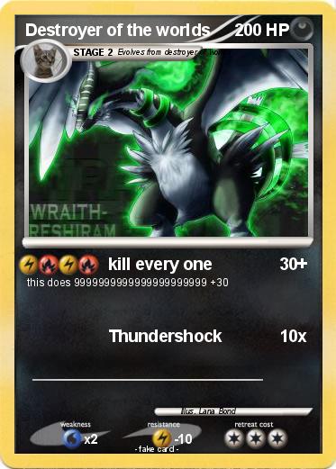 Pokemon Destroyer of the worlds