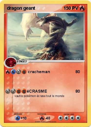 Pokemon dragon geant 