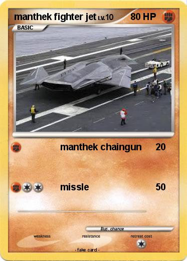 Pokemon manthek fighter jet