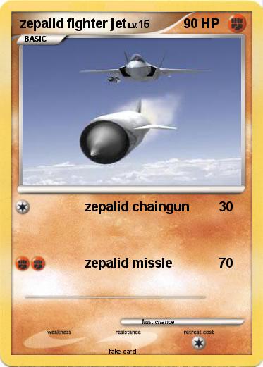 Pokemon zepalid fighter jet