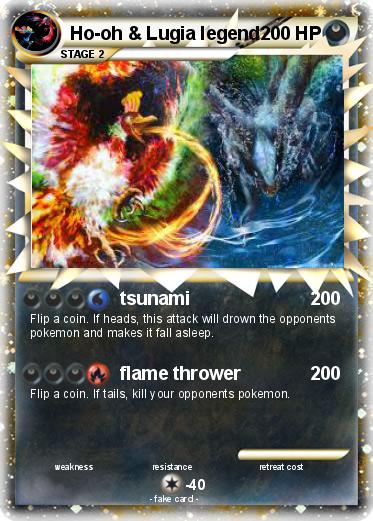Pokemon Ho-oh & Lugia legend