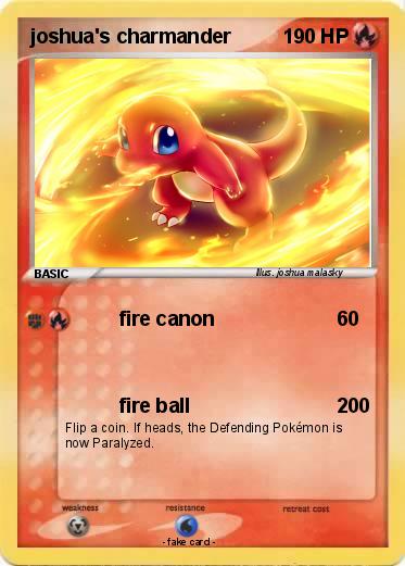 Pokemon joshua's charmander