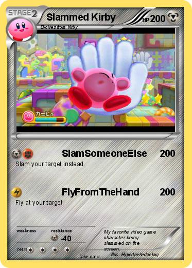 Pokemon Slammed Kirby