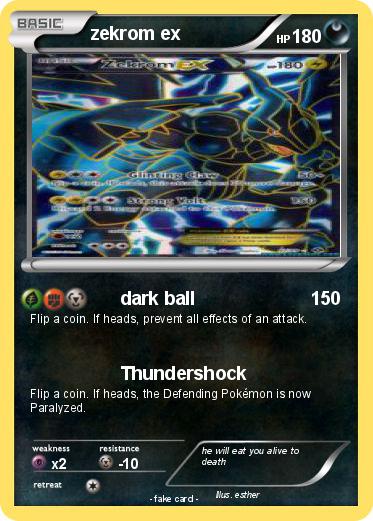 Pokemon zekrom ex