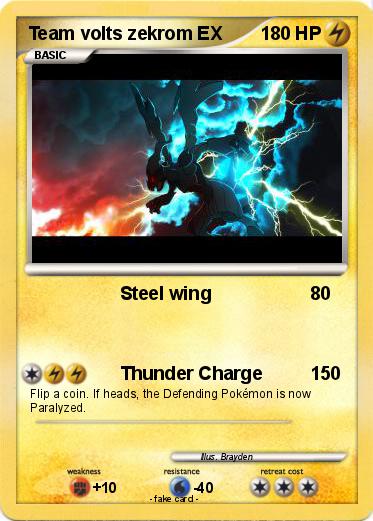 Pokemon Team volts zekrom EX