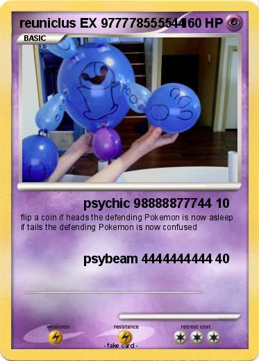 Pokemon reuniclus EX 977778555544