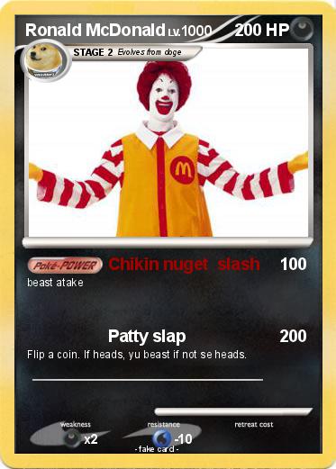 Pokemon Ronald McDonald