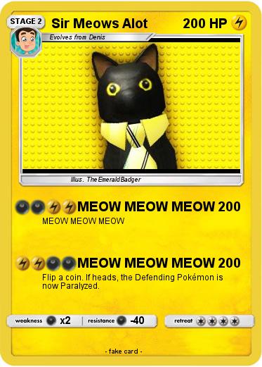Pokemon Sir Meows Alot